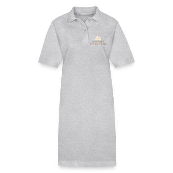 Djoser Pyramid – Leave Your Mark Design - Stanley/Stella PAIGER Organic Women’s Polo Dress - black - Front