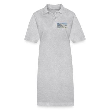Sky Soft Clouds - Stanley/Stella PAIGER Organic Women’s Polo Dress - black - Front