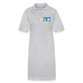 Puppy hanging to hang out - Stanley/Stella PAIGER Organic Women’s Polo Dress - black - Front