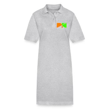 Restez sur la balle! - Robe polo bio PAIGER Stanley/Stella Femme - noir - Devant