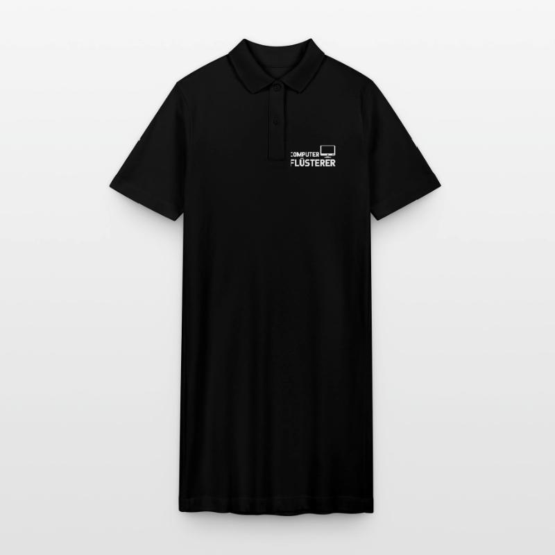 Pixel Computer Nebula Pattern Stanley/Stella PAIGER Organic Women’s Polo Dress