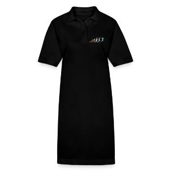 Vintage Handball Evolution - Stanley/Stella Frauen Bio-Polokleid PAIGER - Schwarz - Vorne