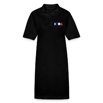 France - Robe polo bio PAIGER Stanley/Stella Femme - noir - Devant