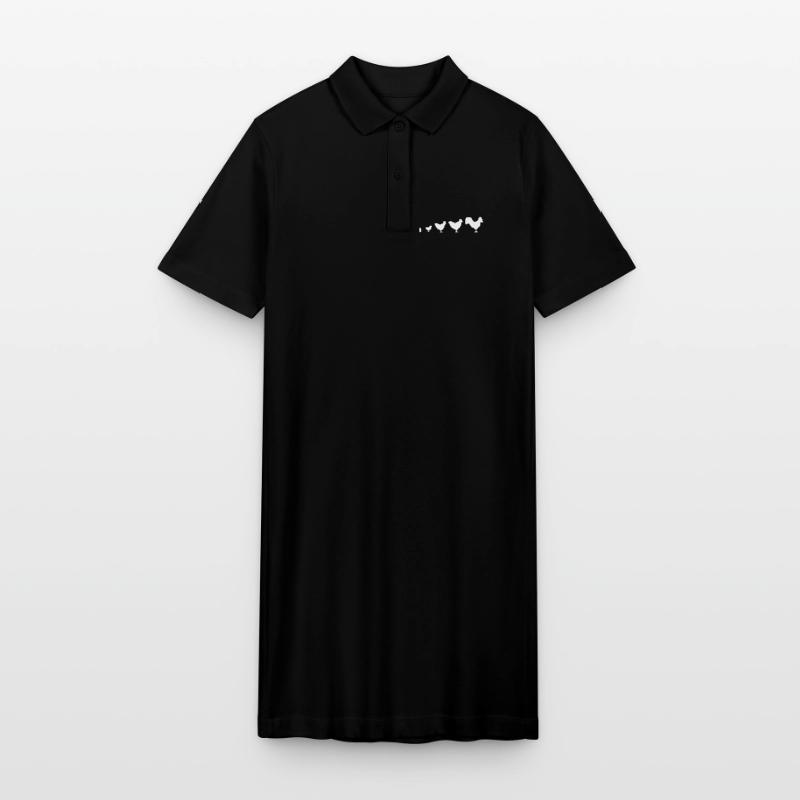 Evolution Bauer Huhn Hahn lustig Stanley/Stella Frauen Bio-Polokleid PAIGER