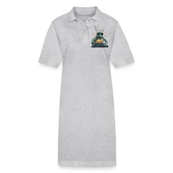 Maximum Groove - Cool DJ turtle - Stanley/Stella PAIGER Organic Women’s Polo Dress - black - Front