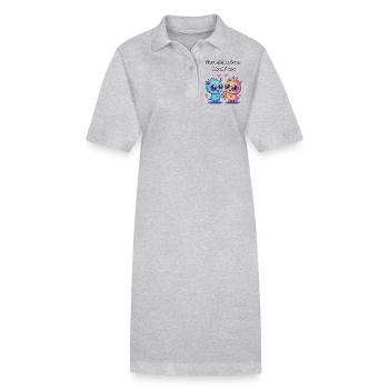 Even Monsters Need Love - Süße Monster - Stanley/Stella PAIGER Organic Women’s Polo Dress - black - Front