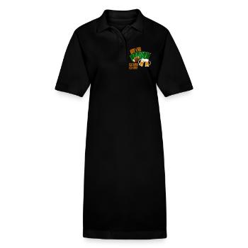 Rugby & Bier - Das gönn ich mir - Stanley/Stella Frauen Bio-Polokleid PAIGER - Schwarz - Vorne