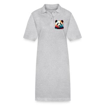 Panda - Stanley/Stella Frauen Bio-Polokleid PAIGER - Schwarz - Vorne