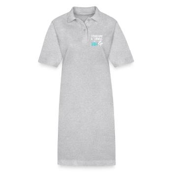 Eternal trainee in intensive sniffing - Stanley/Stella PAIGER Organic Women’s Polo Dress - black - Front