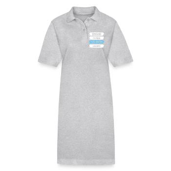 Taxi Taxifahrer - Stanley/Stella Frauen Bio-Polokleid PAIGER - Schwarz - Vorne