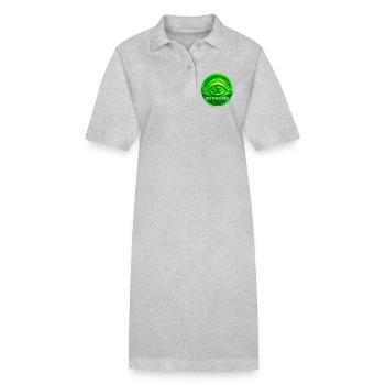 Hypnotic Eye 3D Acid House Techno Rave Glitch - Stanley/Stella Frauen Bio-Polokleid PAIGER - Schwarz - Vorne