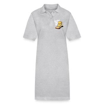 Toast de dessin animé Butter Me Up drôle - Robe polo bio PAIGER Stanley/Stella Femme - noir - Devant