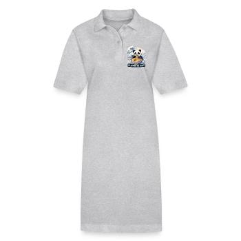 Panda Ramen Nudel Bowl - Stanley/Stella Frauen Bio-Polokleid PAIGER - Schwarz - Vorne