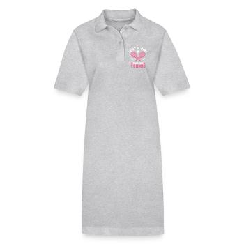 Einfach ein Mädchen, das Tennis liebt, - Stanley/Stella Frauen Bio-Polokleid PAIGER - Schwarz - Vorne