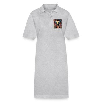 Manga UFO Invasion Neon Stadt  - Stanley/Stella Frauen Bio-Polokleid PAIGER - Schwarz - Vorne