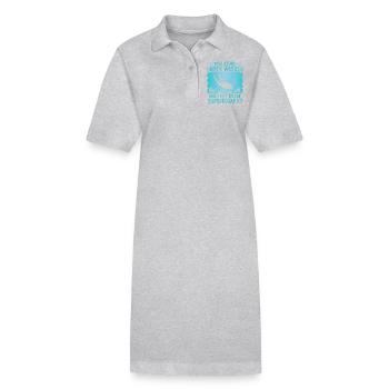 Ich atme unter Wasser Was ist deine Superkraft - Stanley/Stella Frauen Bio-Polokleid PAIGER - Schwarz - Vorne