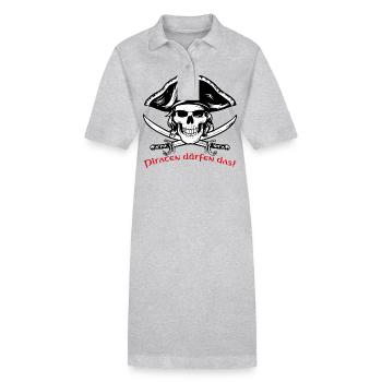 Crâne de pirate 07 2024 Plan de travail 1 - Robe polo bio PAIGER Stanley/Stella Femme - noir - Devant