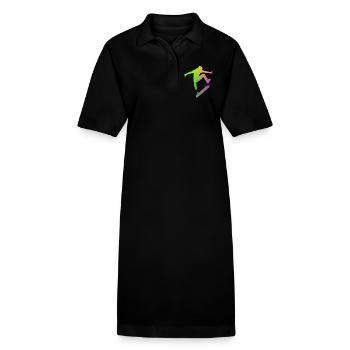 Skater - Stanley/Stella Frauen Bio-Polokleid PAIGER - Schwarz - Vorne