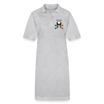 Skull Jolly Roger Pirate Flag Irlande R6Z - Robe polo bio PAIGER Stanley/Stella Femme - noir - Devant