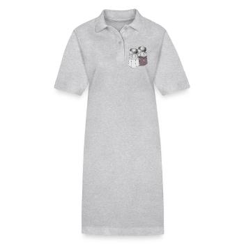 Duo classique sel et poivre – Assaisonnement élégant - Robe polo bio PAIGER Stanley/Stella Femme - noir - Devant