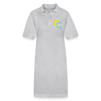 Initial letter C - Stanley/Stella PAIGER Organic Women’s Polo Dress - black - Front