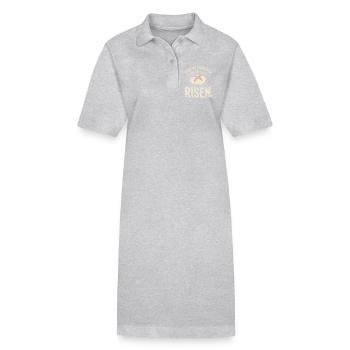 Pain au levain Jésus ressuscité - Robe polo bio PAIGER Stanley/Stella Femme - noir - Devant