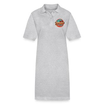 Paradies Himmel Himmel Strand Sonnenuntergang - Stanley/Stella Frauen Bio-Polokleid PAIGER - Schwarz - Vorne