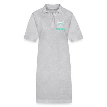 Frenchie Mom  - Stanley/Stella Frauen Bio-Polokleid PAIGER - Schwarz - Vorne