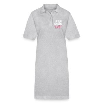 Mom Knows Best - Stanley/Stella PAIGER Organic Women’s Polo Dress - black - Front
