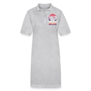 Chinchilla disant maman drôle Chinchilla cadeau - Robe polo bio PAIGER Stanley/Stella Femme - noir - Devant