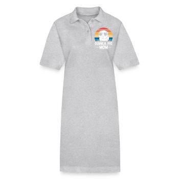 Guinea Pig Saying, Guinea Pig Gift - Stanley/Stella PAIGER Organic Women’s Polo Dress - black - Front