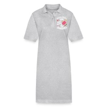 Pickleball Saying Girl Joke Pickleball Gift - Stanley/Stella PAIGER Organic Women’s Polo Dress - black - Front
