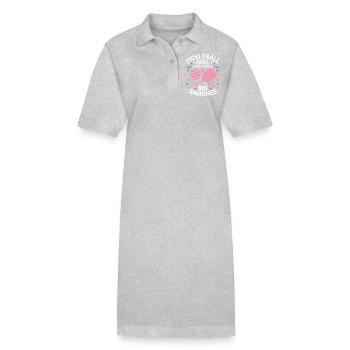 Pickleball Saying Girl Joke Pickleball Gift - Stanley/Stella PAIGER Organic Women’s Polo Dress - black - Front