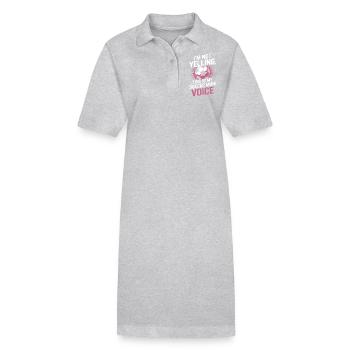 Fußball Spruch Mama Lustige Fussballer Geschenk - Stanley/Stella Frauen Bio-Polokleid PAIGER - Schwarz - Vorne