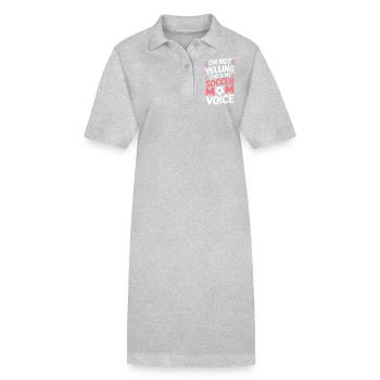 Fußball Spruch Mama Lustige Fussballer Geschenk - Stanley/Stella Frauen Bio-Polokleid PAIGER - Schwarz - Vorne