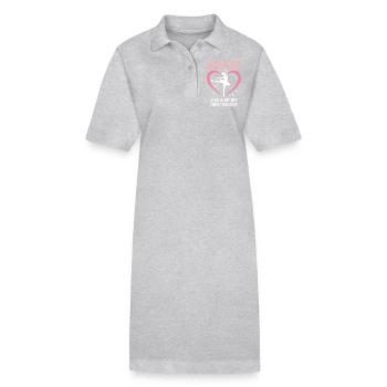 Ballet Saying Ballerina Funny Ballet Gift - Stanley/Stella PAIGER Organic Women’s Polo Dress - black - Front