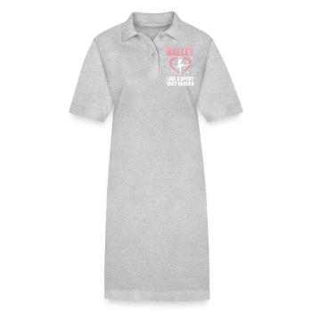 Ballet Saying Ballerina Funny Ballet Gift - Stanley/Stella PAIGER Organic Women’s Polo Dress - black - Front