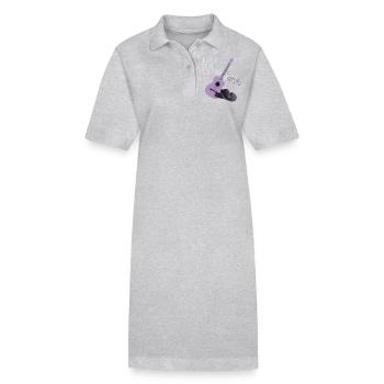 Country Music Spruch, Country Gitarre - Stanley/Stella Frauen Bio-Polokleid PAIGER - Schwarz - Vorne