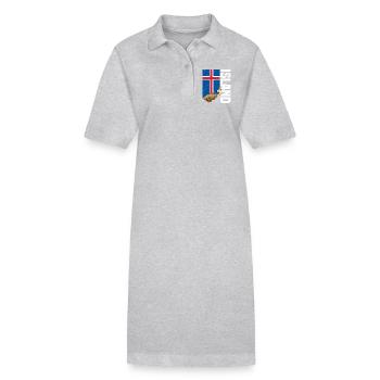 Island Angeln - Stanley/Stella Frauen Bio-Polokleid PAIGER - Schwarz - Vorne