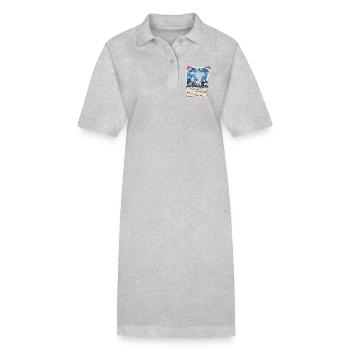 67 Six Seven 6-7 Italienisches meme Santa DJ - Stanley/Stella Frauen Bio-Polokleid PAIGER - Schwarz - Vorne