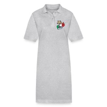 Loup italien avec Colisée - Robe polo bio PAIGER Stanley/Stella Femme - noir - Devant