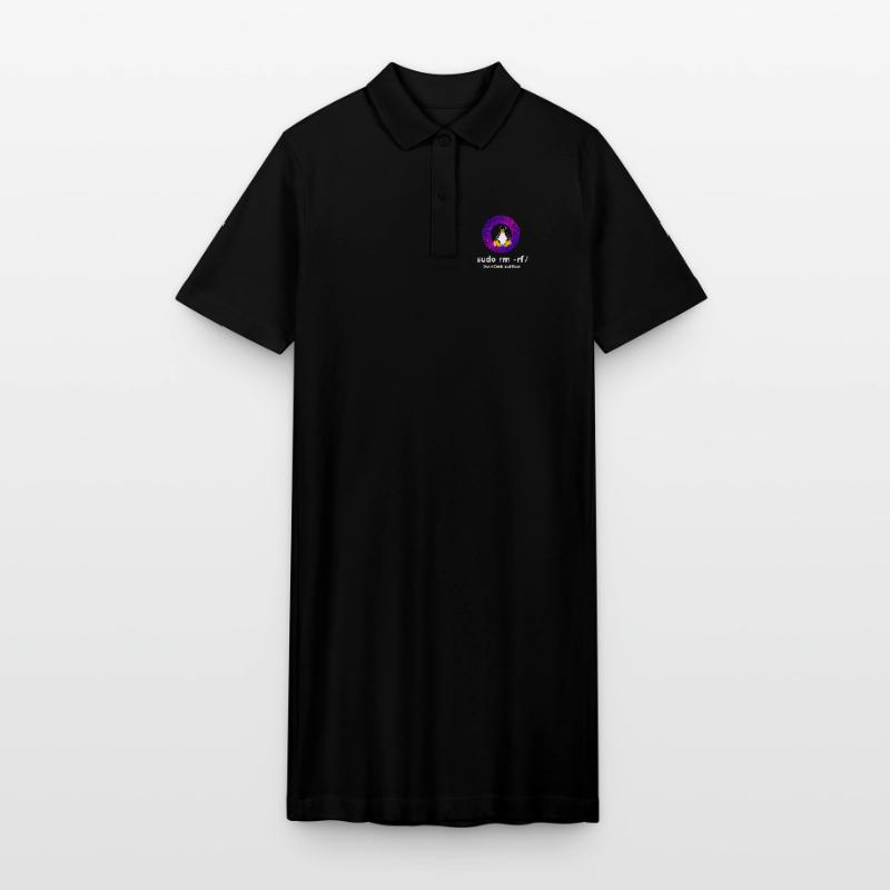 Ordinateur Sys admin Penguin Nerd pc sudo rm -rf cod Robe polo bio PAIGER Stanley/Stella Femme