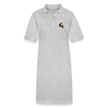 Drôle de labrador de chiens i retriever chiens - Robe polo bio PAIGER Stanley/Stella Femme - noir - Devant