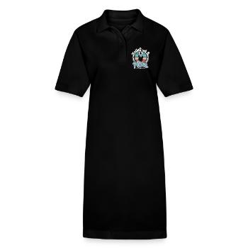 9 years 9th birthday - Stanley/Stella PAIGER Organic Women’s Polo Dress - black - Front