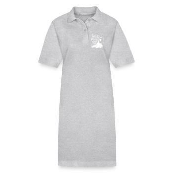Just Married Couple Wife Husband - Stanley/Stella PAIGER Organic Women’s Polo Dress - black - Front