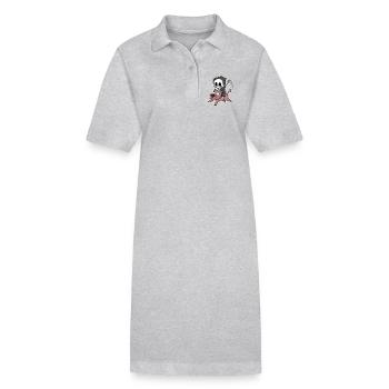 Grim Reaper Dog - Stanley/Stella PAIGER Organic Women’s Polo Dress - black - Front