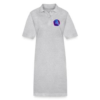 Löwe Vaporwave EDM - Stanley/Stella Frauen Bio-Polokleid PAIGER - Schwarz - Vorne