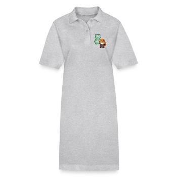 8. Geburtstag Motiv Roter Panda - acht Jahre alt - Stanley/Stella Frauen Bio-Polokleid PAIGER - Schwarz - Vorne