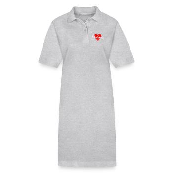 Amsterdam Skyline Niederlande Herzschlag Holland - Stanley/Stella Frauen Bio-Polokleid PAIGER - Schwarz - Vorne