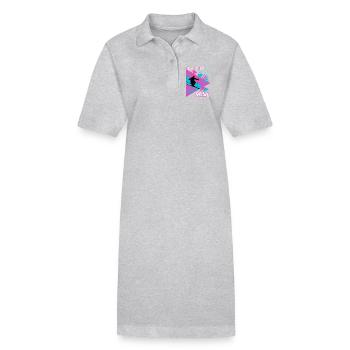 I'd Rather Ski - Ski Winter Sports Skier - Stanley/Stella PAIGER Organic Women’s Polo Dress - black - Front